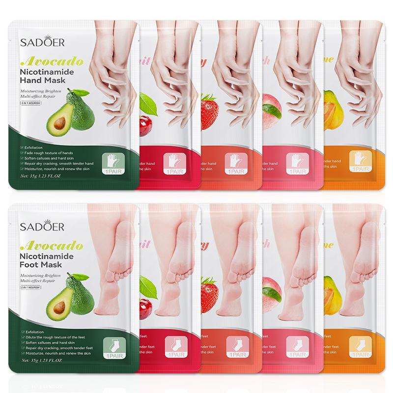 1 par de mascarillas para pies - Skincare Qv reseña y precio