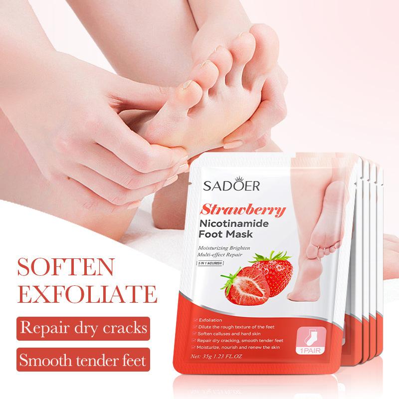 1 par de mascarillas para pies - Skincare Qv reseña y precio